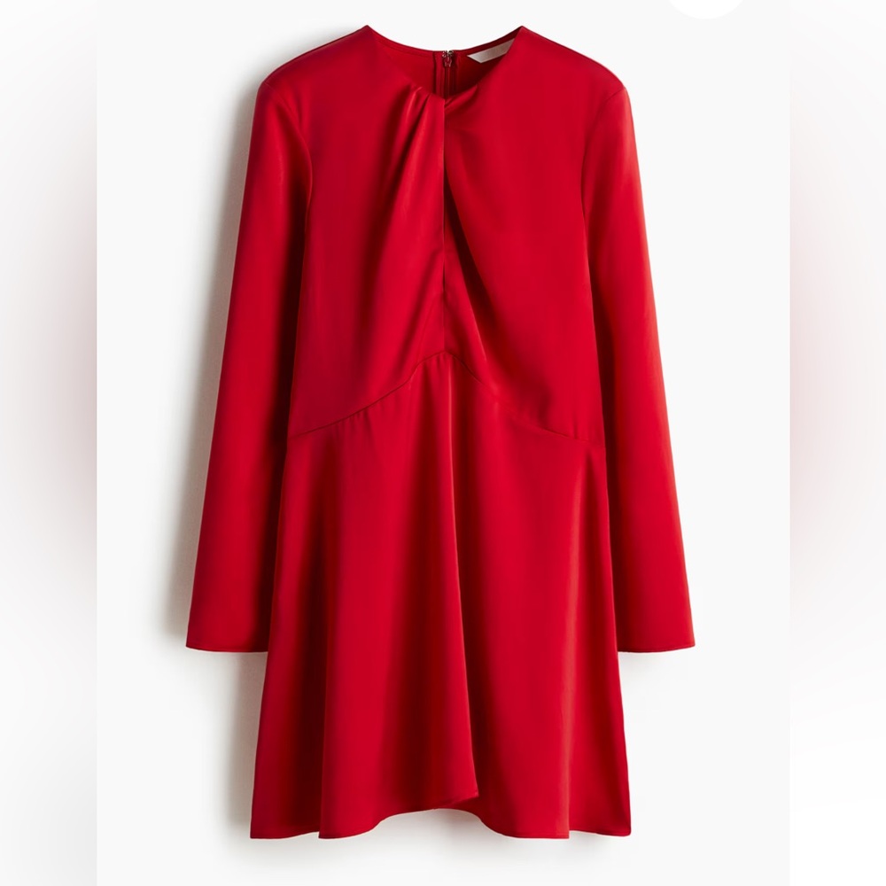 H&M TWIST-DETAIL DRESS  Small - Picture 8 of 9